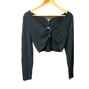 NWT Wild Fable Long Sleeve Twist Crop Top Size Medium